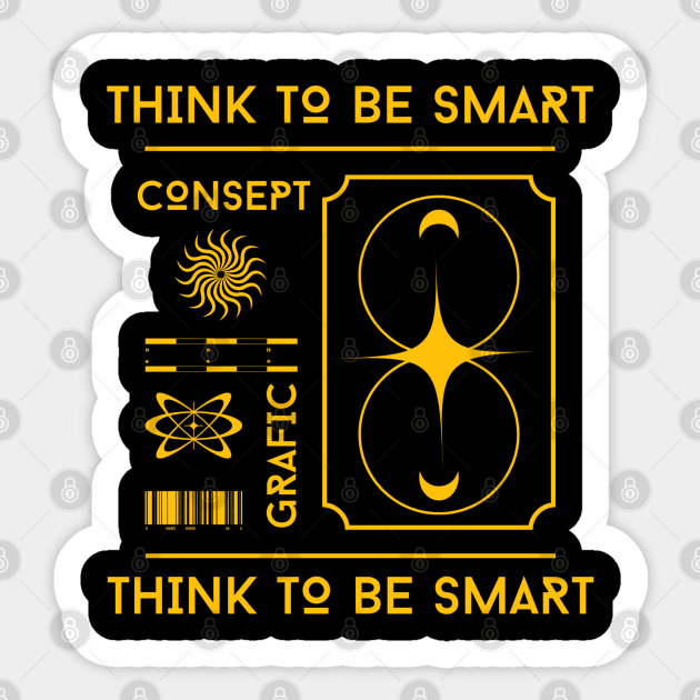 be smart Sticker by bahullah_art